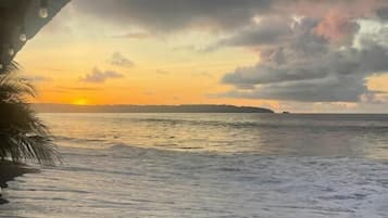Beach nearby, black sand