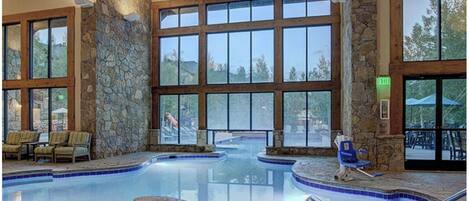 Indoor pool, outdoor pool