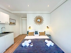 2 habitaciones, tabla de planchar con plancha y wifi gratis 