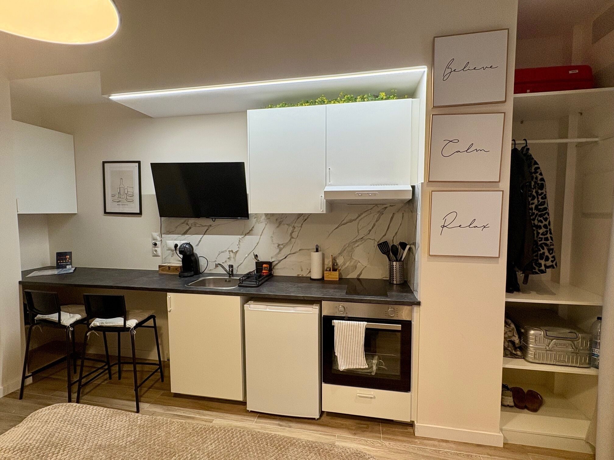 Comfort Loft, 1 Double Bed | Private kitchen | Fridge, microwave, dishwasher, espresso maker