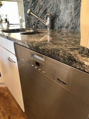 Microwave, oven, dishwasher - Charming apartment, stunning lake and mountain views in Engadine St Moritz (St Moritz)