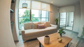 Apartment, City View | Living area