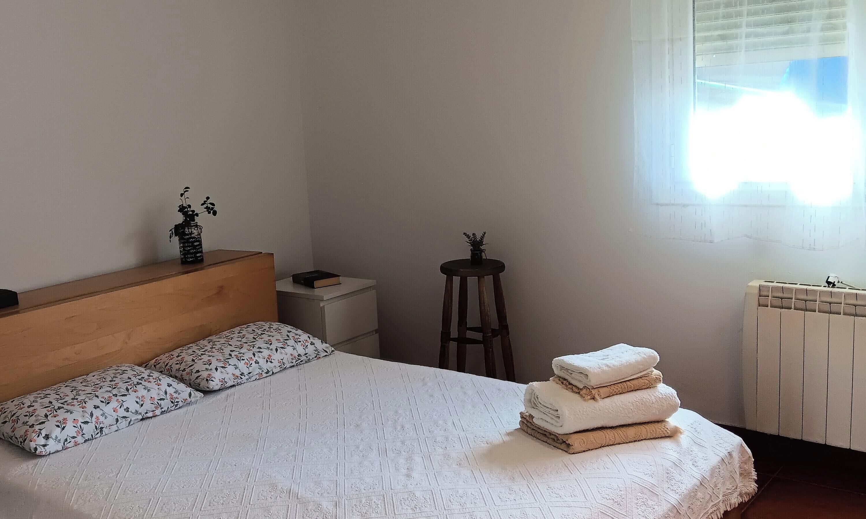 1 bedroom, iron/ironing board, bed sheets