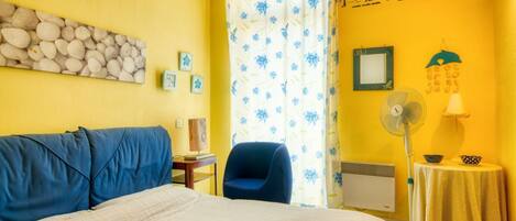 1 bedroom, iron/ironing board, bed sheets