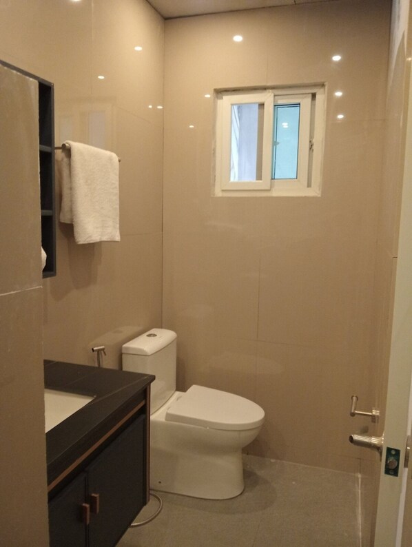 Family House, 3 Bedrooms, Private Pool | Bathroom | Shower, bidet, towels, soap