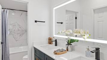 Hair dryer, towels