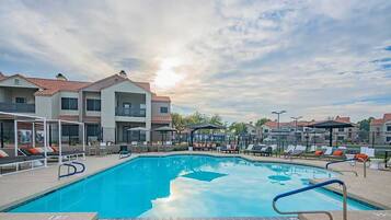 A heated pool