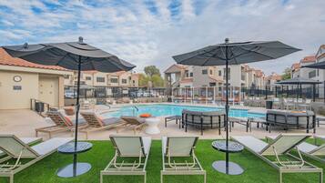 A heated pool