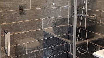 Dusche, Haartrockner, Bidet, Handtücher