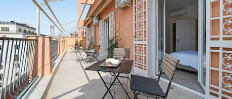 Premium Apartment, City View | Terrace/patio