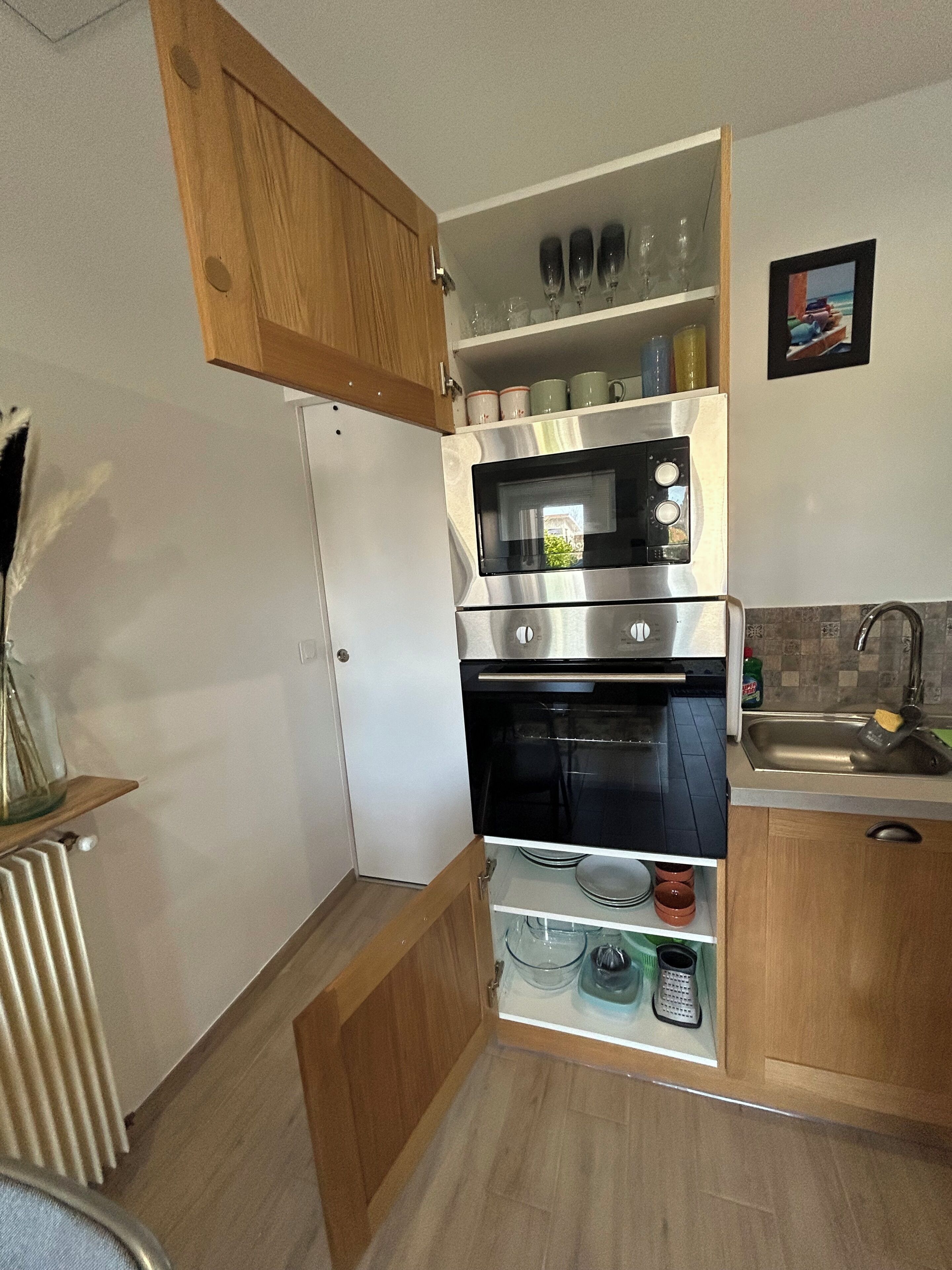 Microwave, oven, stovetop