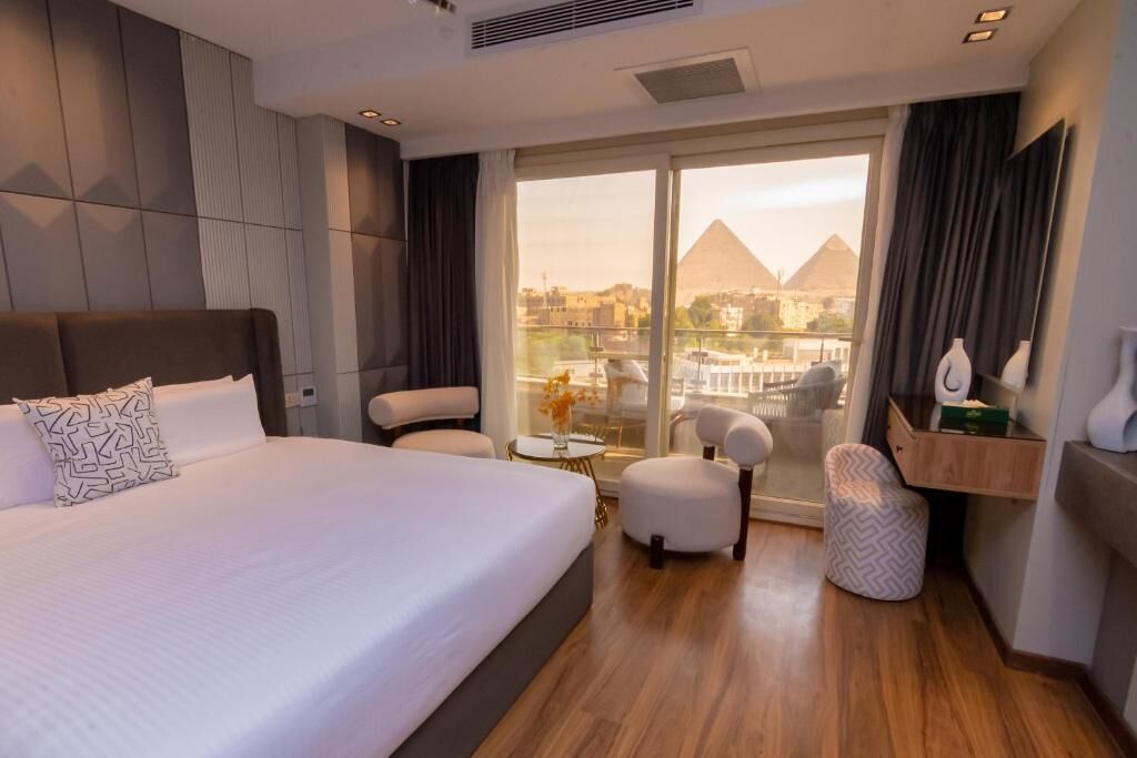 Deluxe dubbelrum eller tvåbäddsrum - utsikt mot staden