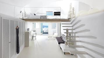 1 bedroom, desk, iron/ironing board, travel crib