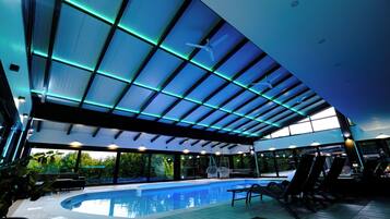 Indoor pool, a heated pool