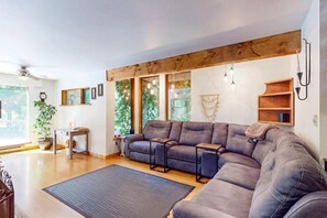 House, Balcony | Living area | Flat-screen TV - The Big Space on Chase (Christina Lake)