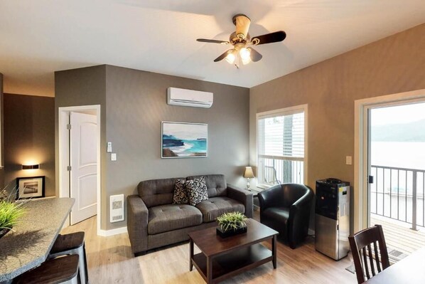 House, Balcony, Lake View | Living area | Flat-screen TV - Sunshine Beach (Christina Lake)