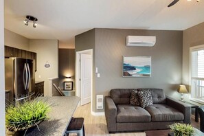 House, Balcony, Lake View | Living area | Flat-screen TV - Sunshine Beach (Christina Lake)