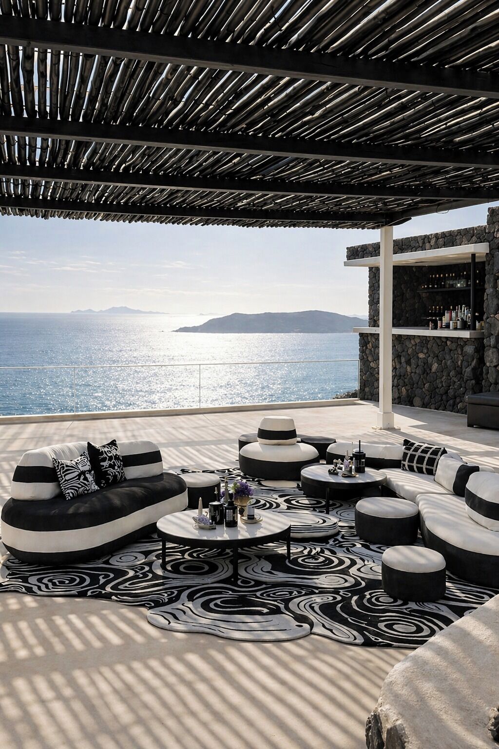 Signature Villa with Hot Tub & Caldera View | Terrace/patio