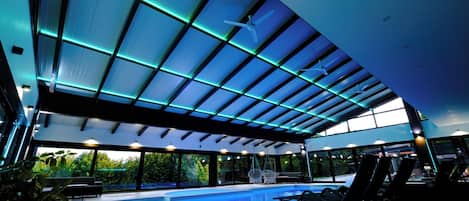 Indoor pool, a heated pool