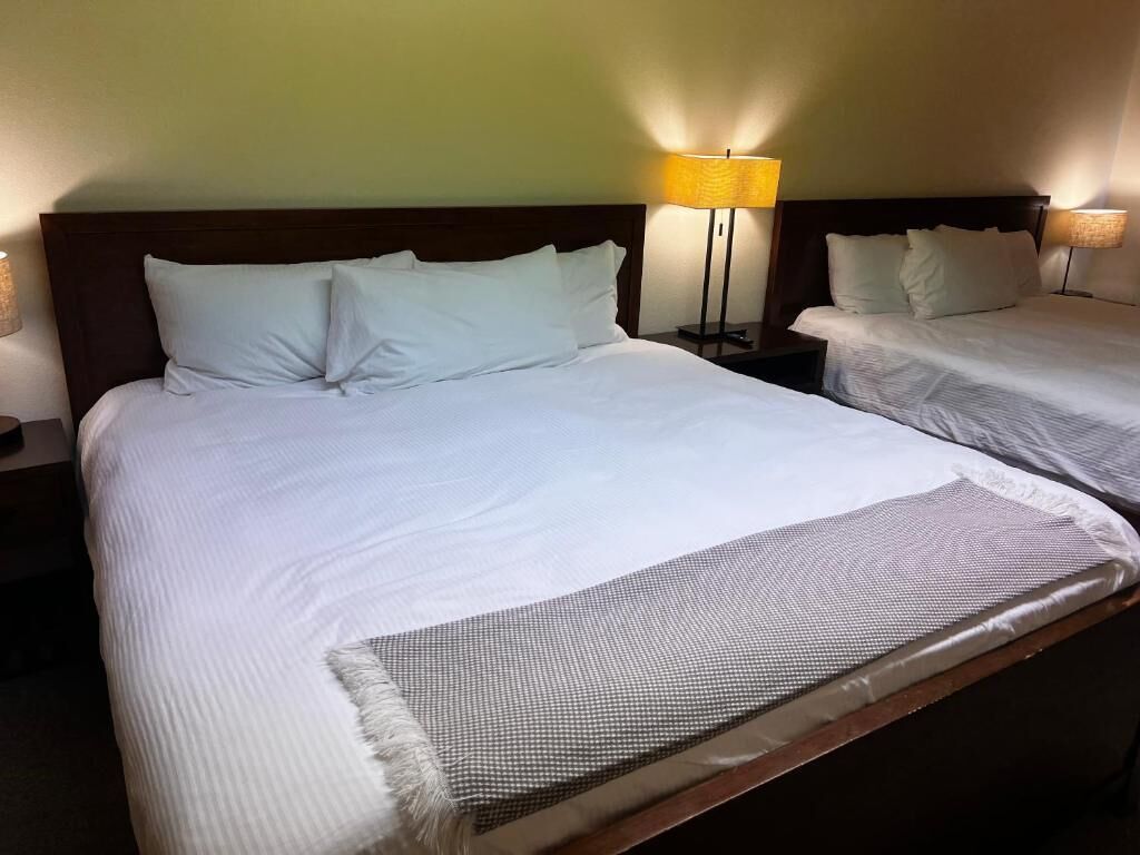 Desk, free WiFi, bed sheets