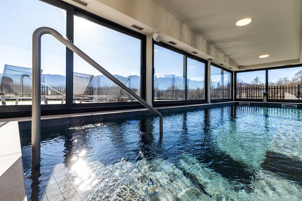 Indoor pool, a heated pool