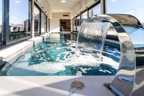 Indoor pool, a heated pool - Luxury 3BR Mountain Spa Villa with Heated Pool (Sveti Rok)