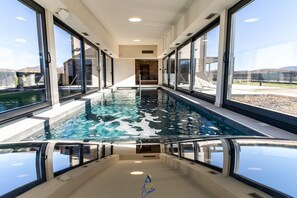 Indoor pool, a heated pool