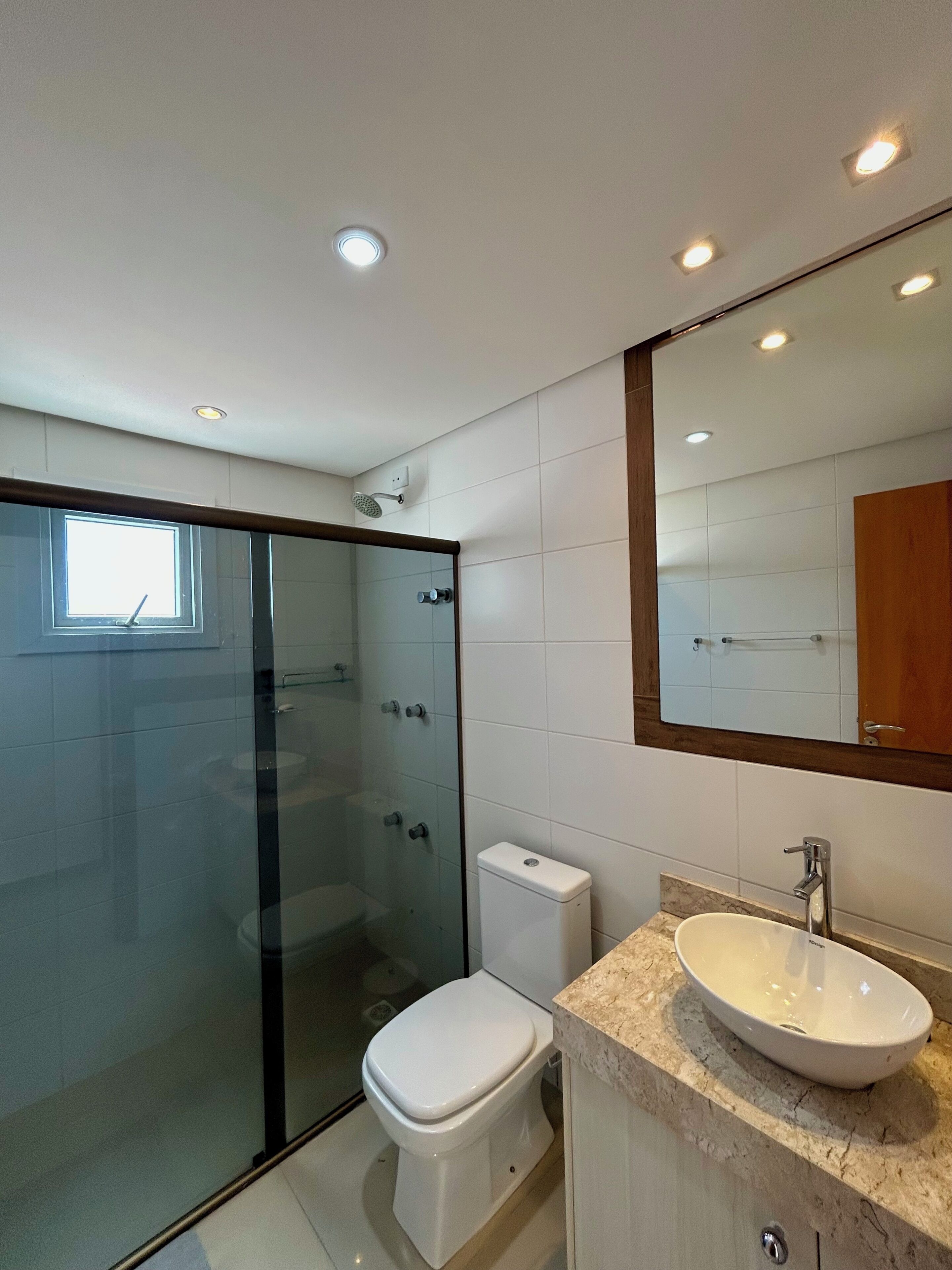 Bidet, towels, soap, toilet paper