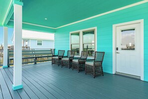 Terrace/patio - Beach House: Steps to the Sand & Sea Views! (Surfside Beach)