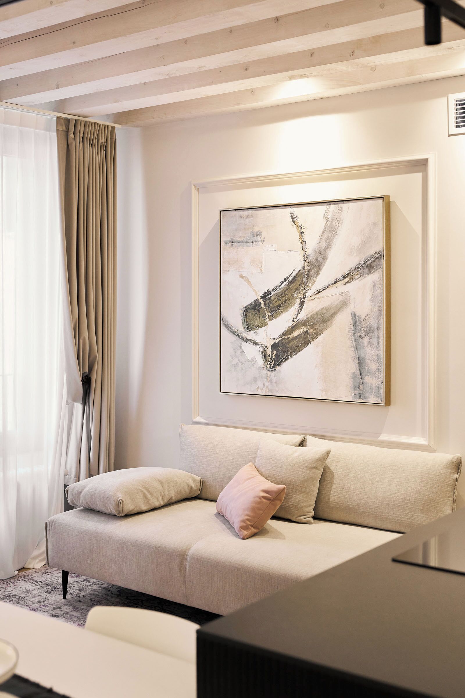 Superior Apartment, 2 Bedrooms, Canal View | Living area | 46-inch flat-screen TV with digital channels