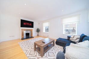 Fernseher, Kamin