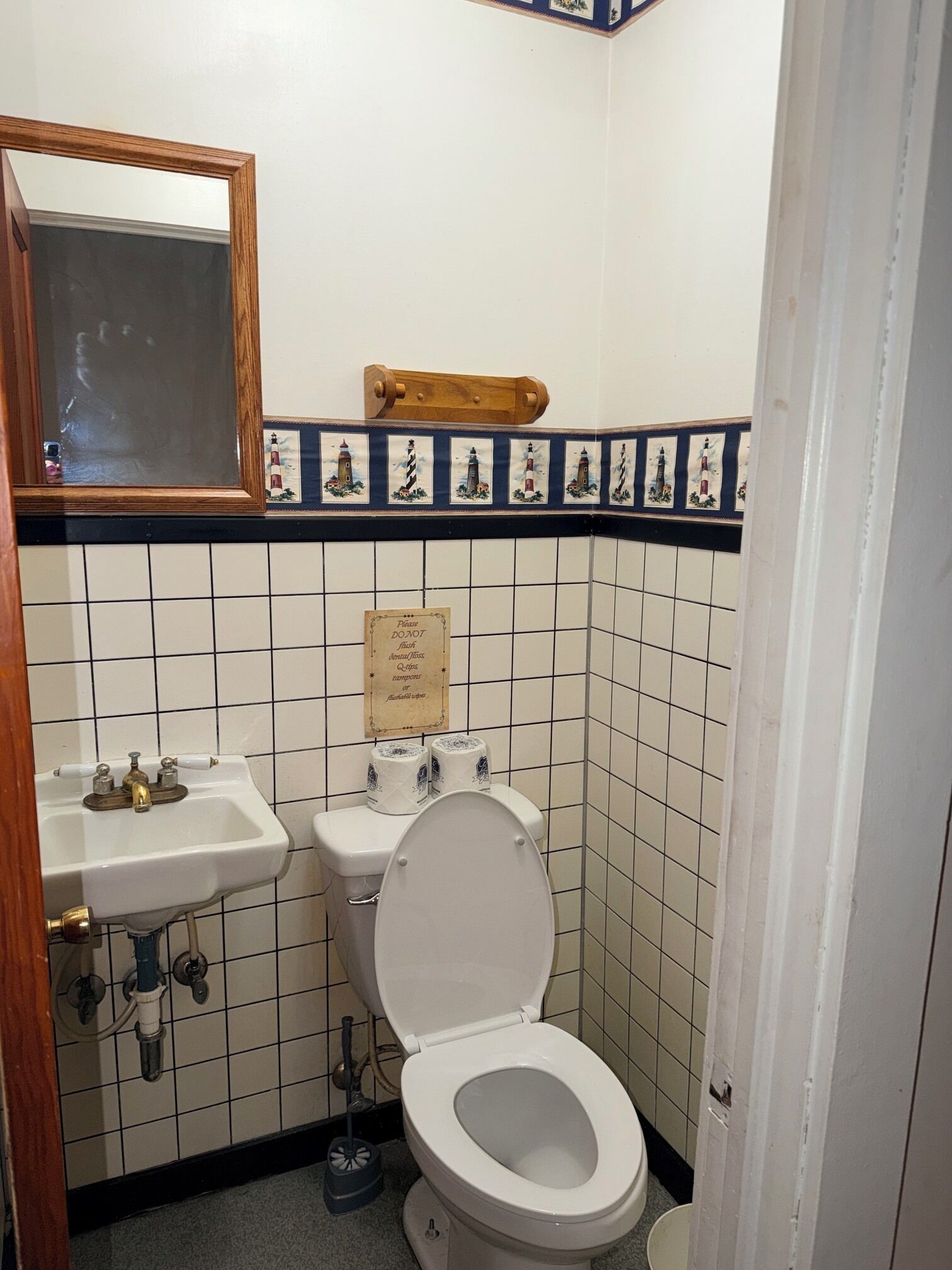 Hair dryer, towels, toilet paper