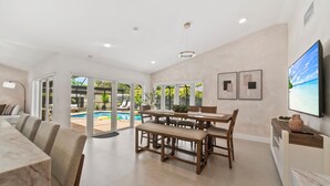 Dining - Family Oasis • GameRoom, Pool_BBQ, Firepit & Games (Miami)