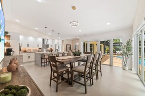 Dining - Family Oasis • GameRoom, Pool_BBQ, Firepit & Games (Miami)