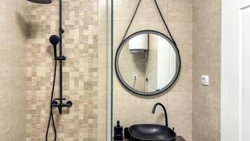 Shower, hair dryer