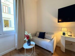 Quarto casal luxo | Área de estar