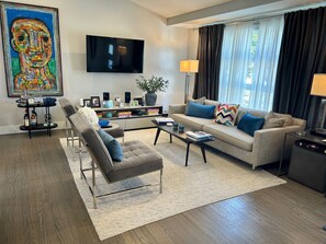 Living area - Sag Harbor Village 3-BR Retreat Near Shinnecock US Open - Walk to Beach/Town (Sag Harbor)