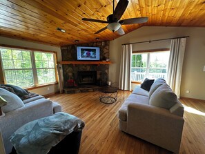 Living area - Theater & Game Rooms! Hot Tub! Outdoor Dining! Pool Table! Resort Pool! Arcade! (Sevierville)