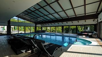 Indoor pool, a heated pool