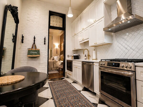 Condo | Private kitchen | Full-size fridge, microwave, oven, stovetop