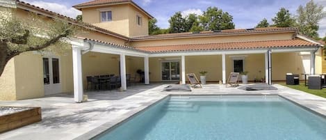 Indoor pool, a heated pool