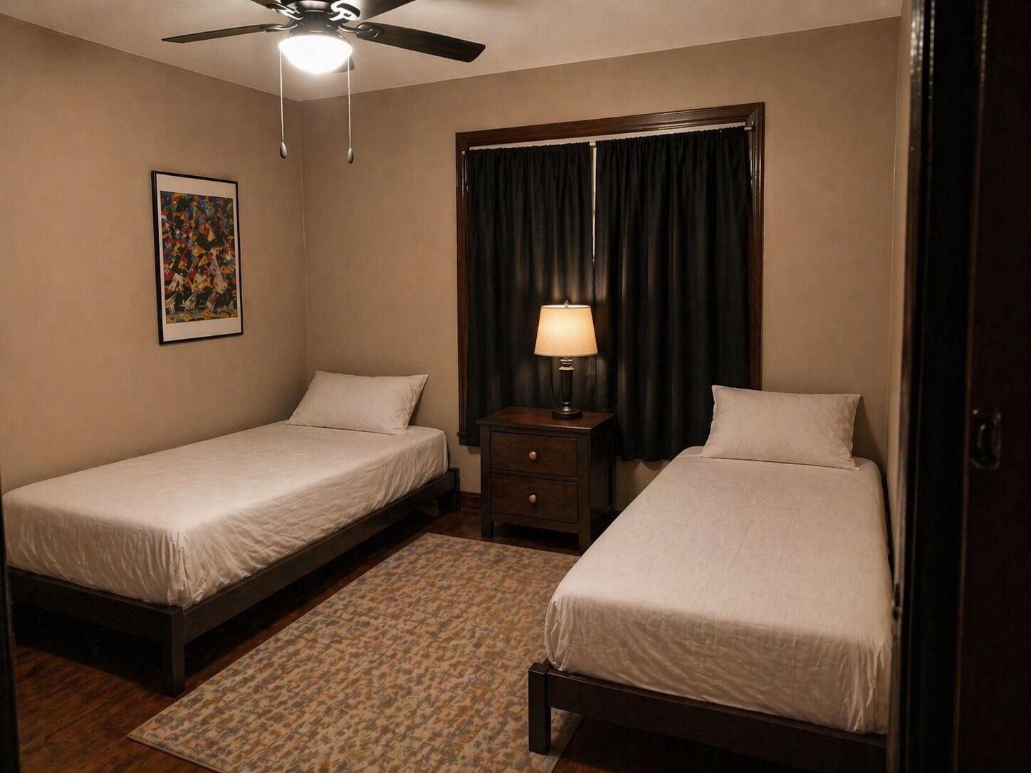 2 habitaciones y ropa de cama 