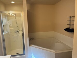 Shower, jetted bath, hair dryer, towels - 5bd 4bth 20 min to Disney FREE Heated POOL & Spa. 2 Master suites. (Davenport)