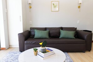 Værelse - 1 soveværelse - handicapvenligt - privat pool | Stue