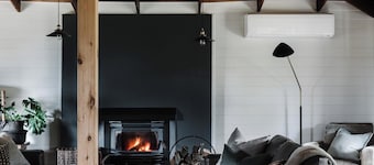 Stylish Gippsland country home with stunning views. Wood fires. Pet Friendly.