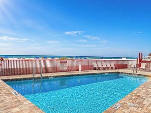 Pool - Upscale Beachfront Condo • Gulf View Balcony • Pool• Steps to Johns Pass &Dining (Madeira Beach)