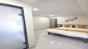 Habitación Premium | Sábanas de algodón egipcio, ropa de cama de alta calidad, caja fuerte