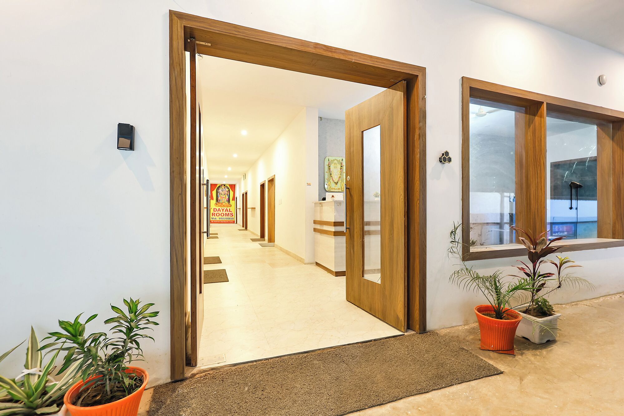 Entrée de l’hébergement