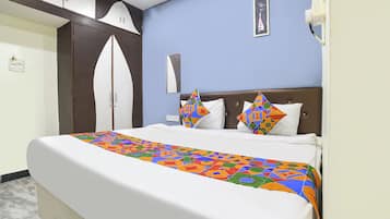 Lakens van Egyptisch katoen, luxe beddengoed, een kluis op de kamer