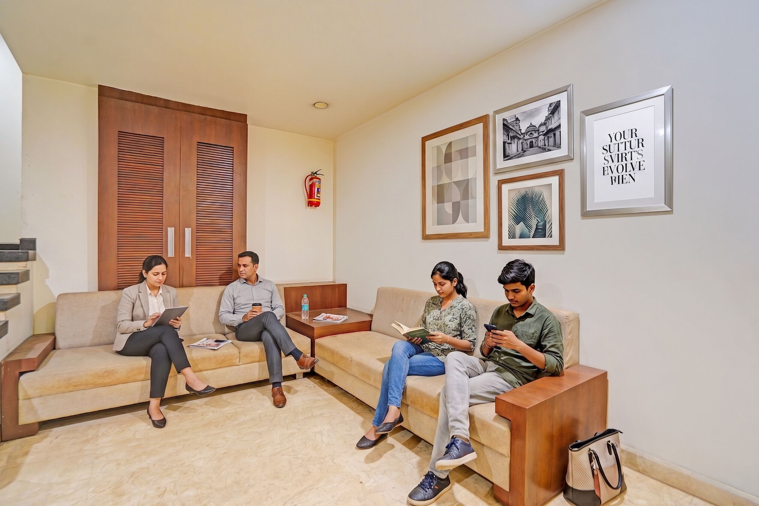 Lobby sitting area